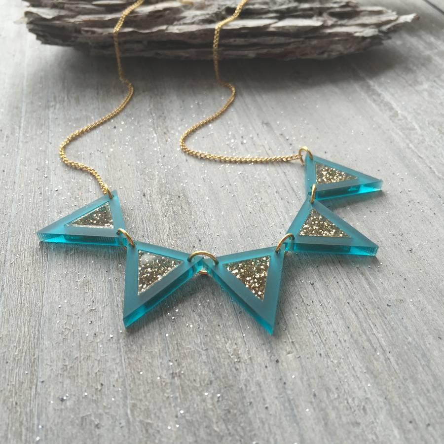 sparkling bunting necklace by sarah keyes contemporary jewellery