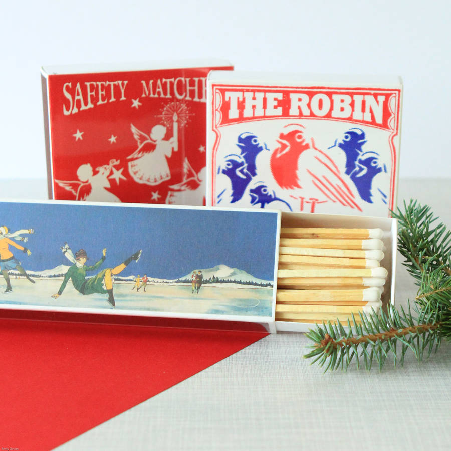 large box luxury christmas matches by berylune | notonthehighstreet.com