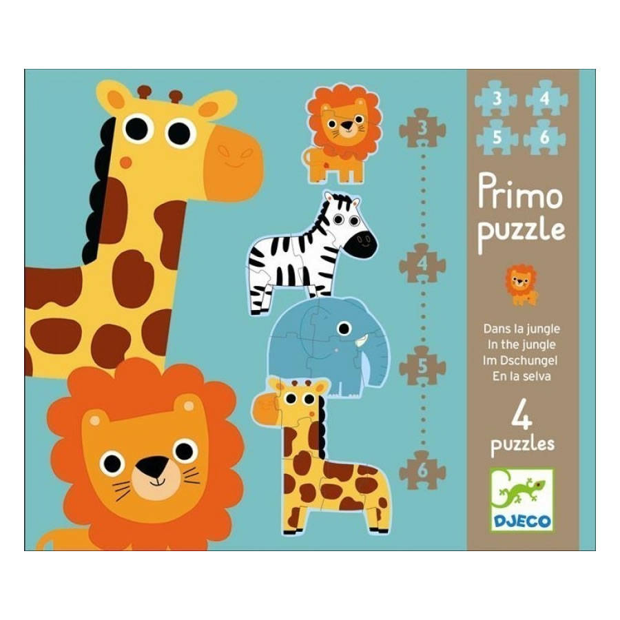 in the forest first jigsaw puzzle, nine, 12 and 16 pcs by little baby