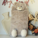 hot water bottle teddy bear cover