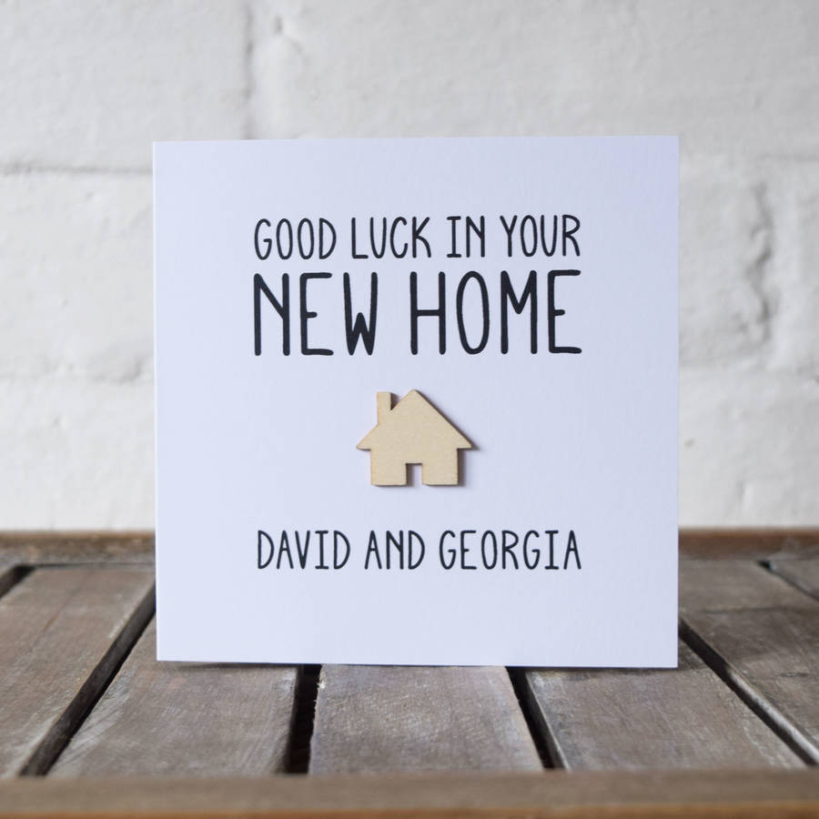 Personalised Wooden New Home Card By Jodie Gaul 