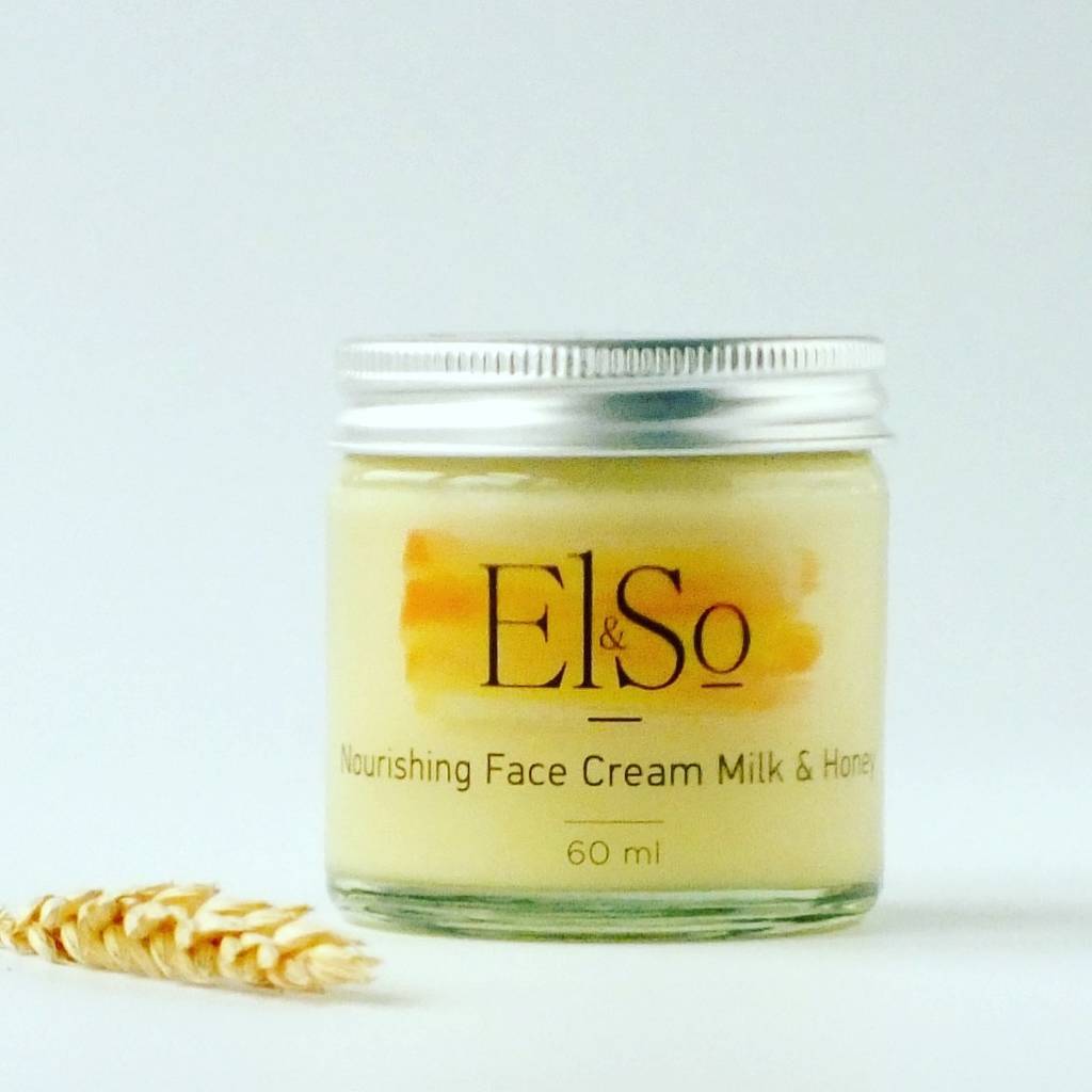 nourishing face cream milk and honey by el&so