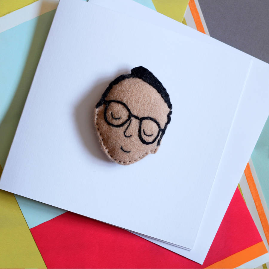 personalised felt card for him by rabal