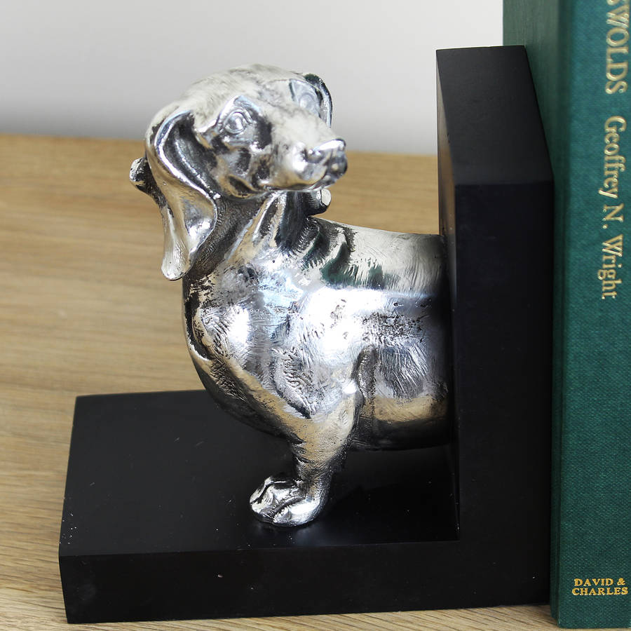 dachshund bookends by marquis & dawe