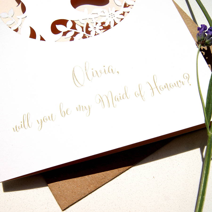 maid of honor design