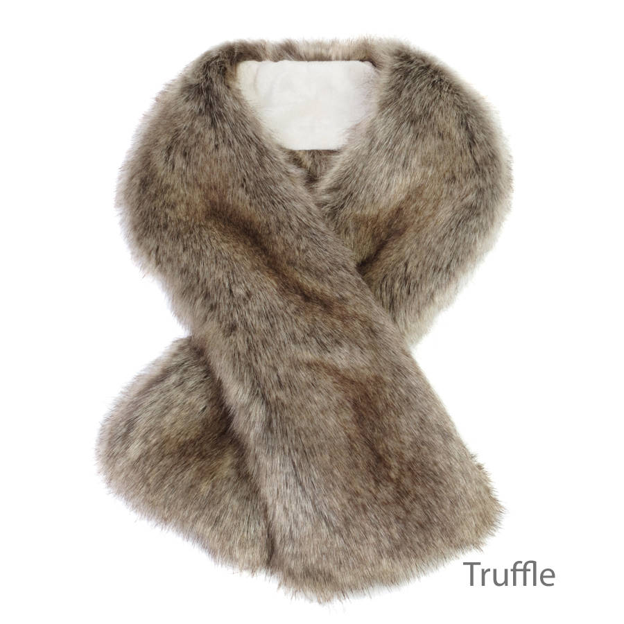 faux fur tippet scarf by helen moore