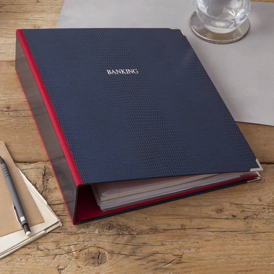 personalised lever arch file by harris & jones