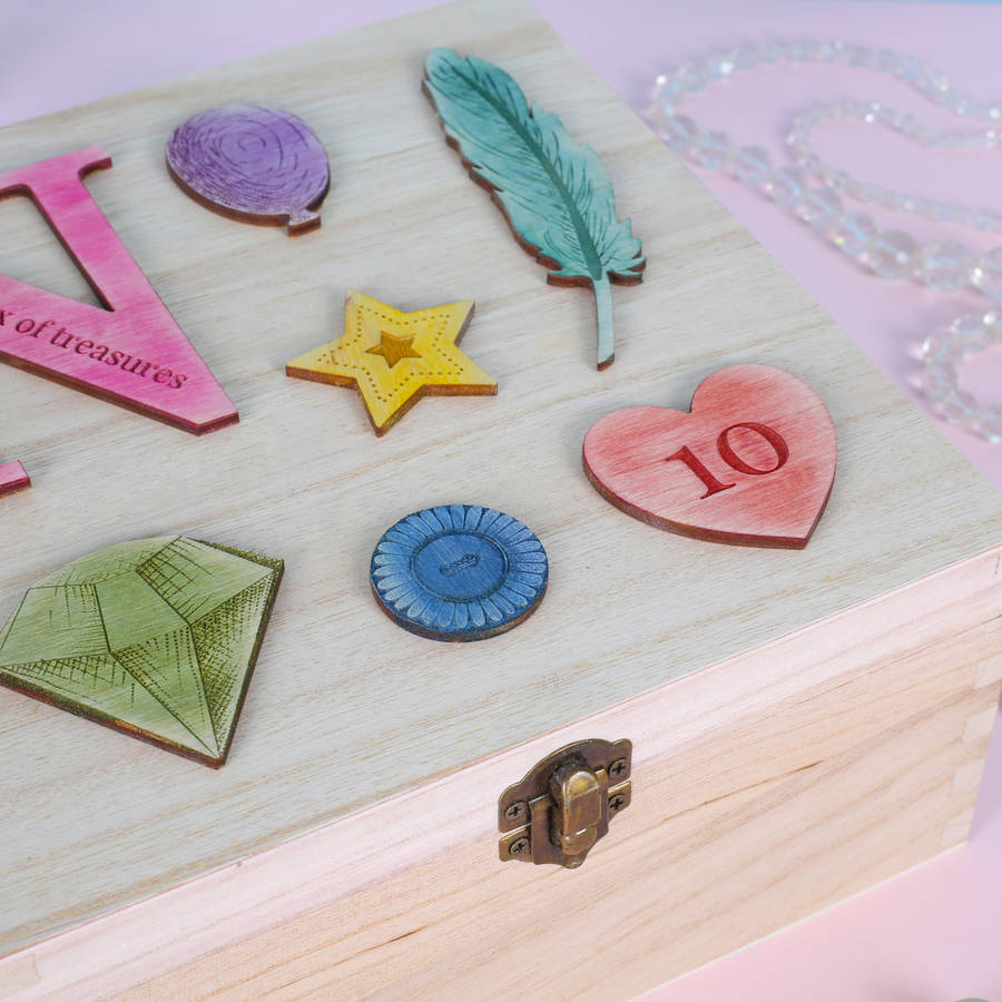 personalised jewellery treasure box by bombus