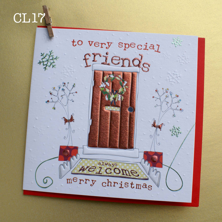 christmas card for a special friend or friends by molly mae