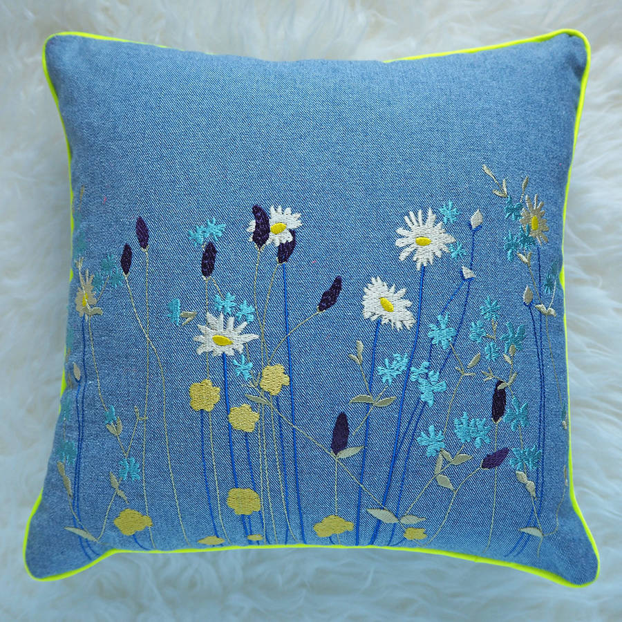 embroidered cushions