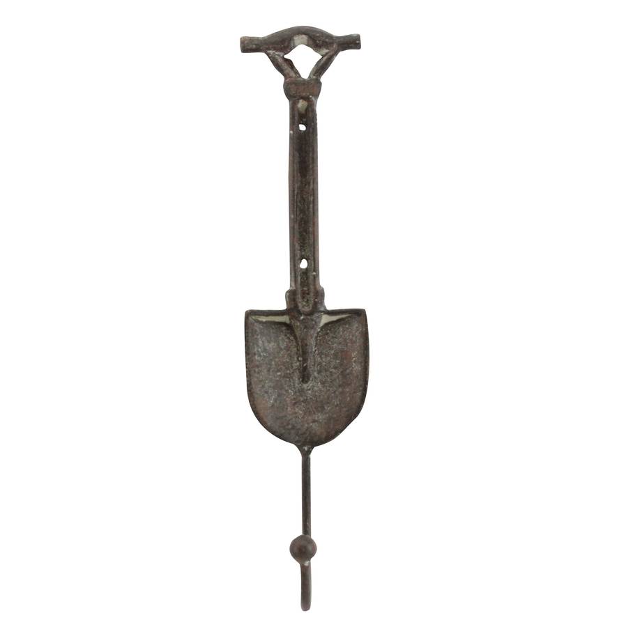 metal garden hooks by the contemporary home