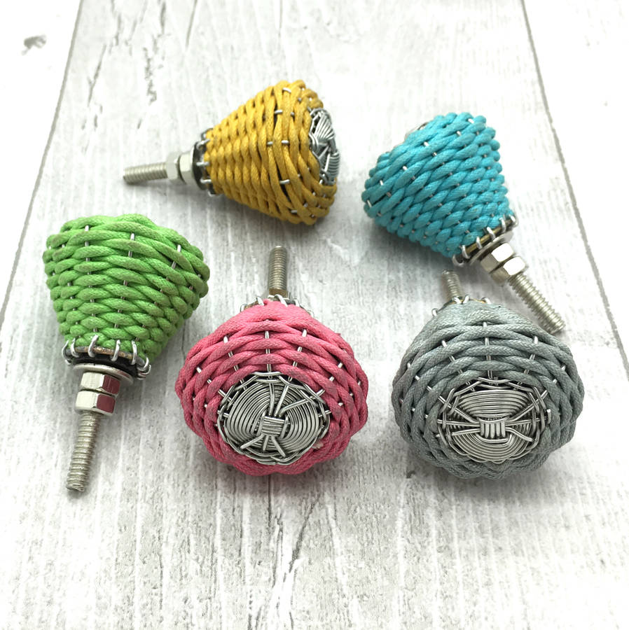 willow woven cord cupboard door knobs pull handles by g decor