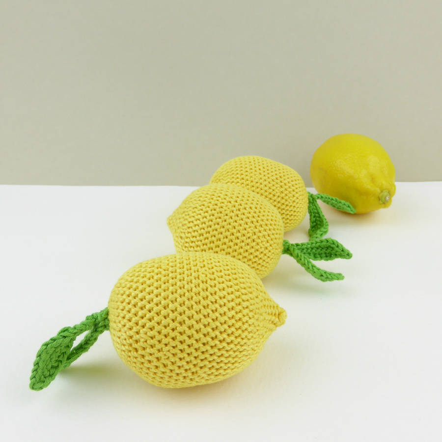 stuffed lemon toy