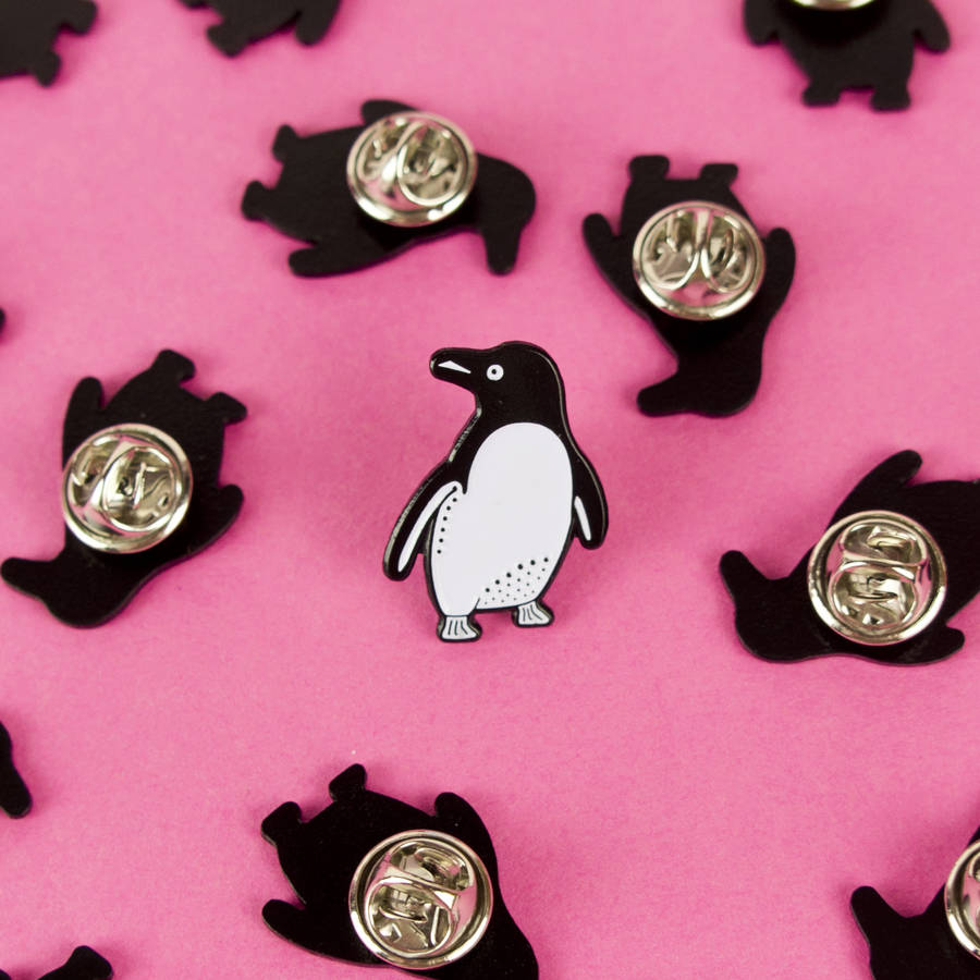 penguin enamel pin stocking filler by darwin designs