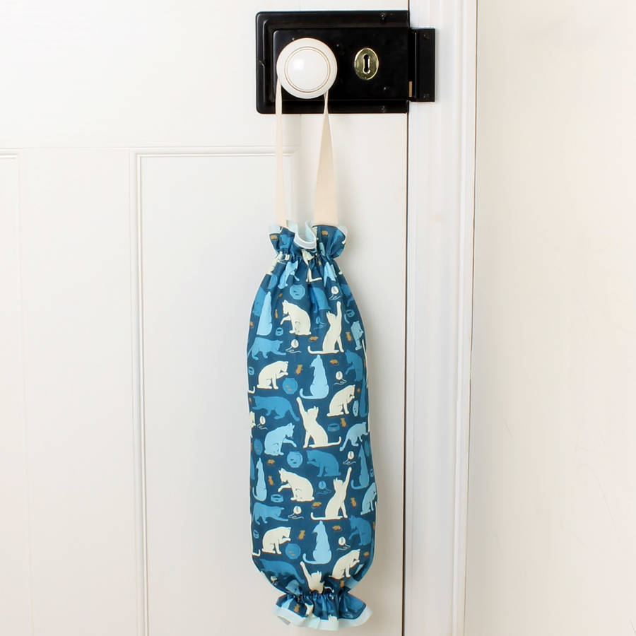 cats plastic bag holder by milly green