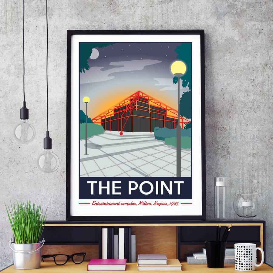 the point, milton keynes print by tabitha mary