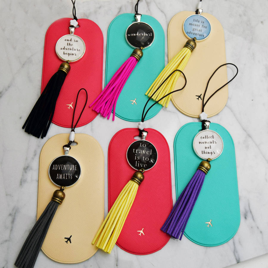 travelling quote luggage tag by mw studio