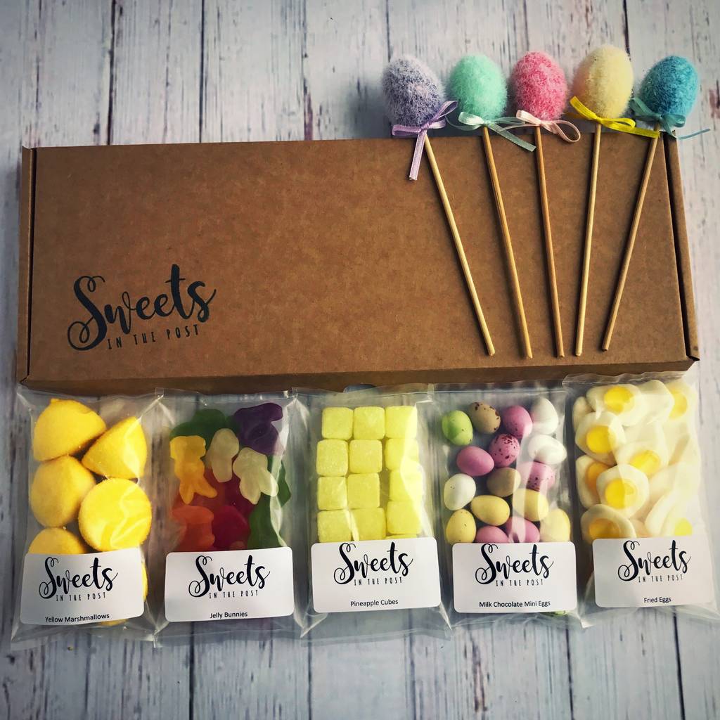 happy easter letterbox sweets gift box by sweets in the