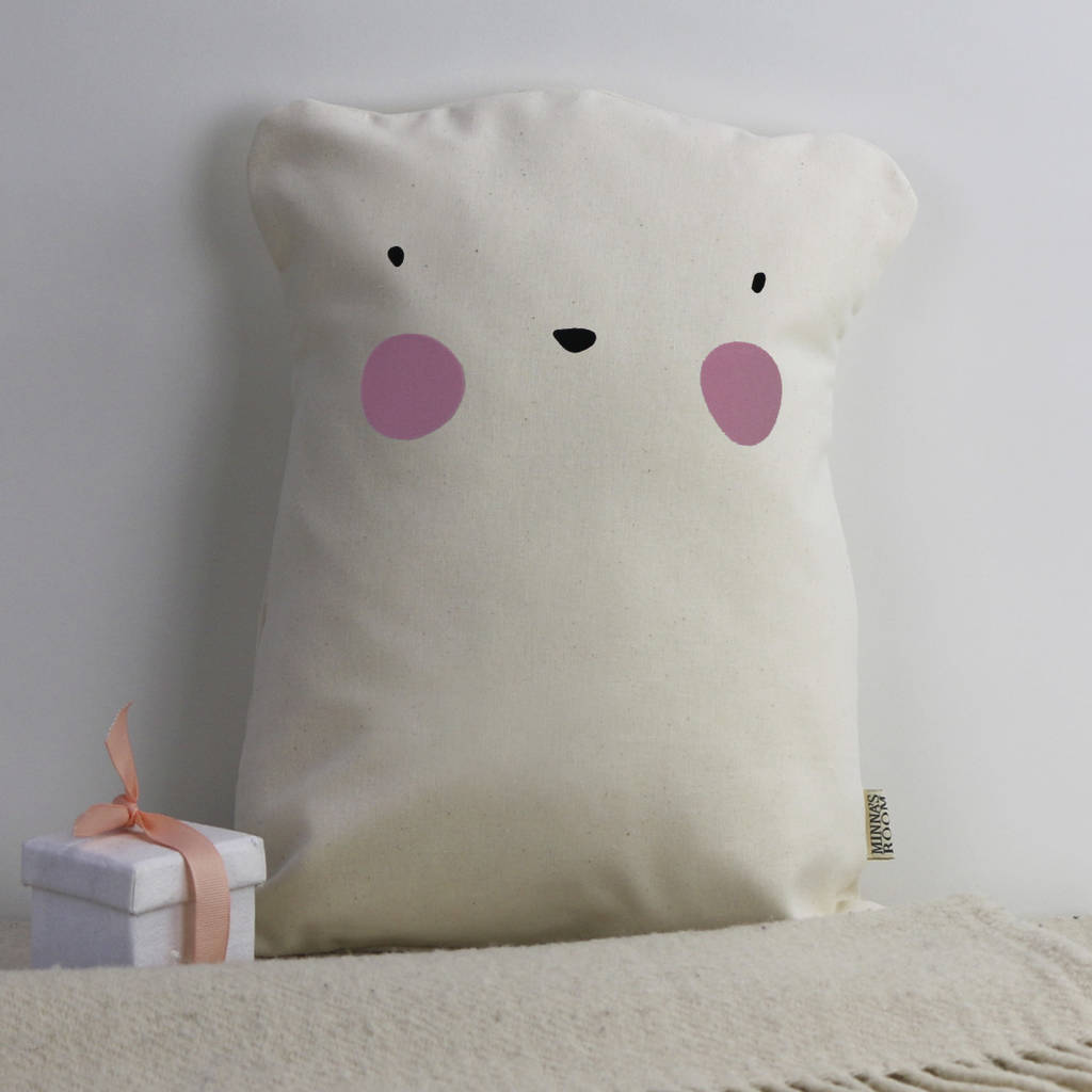 grey teddy bear cushions