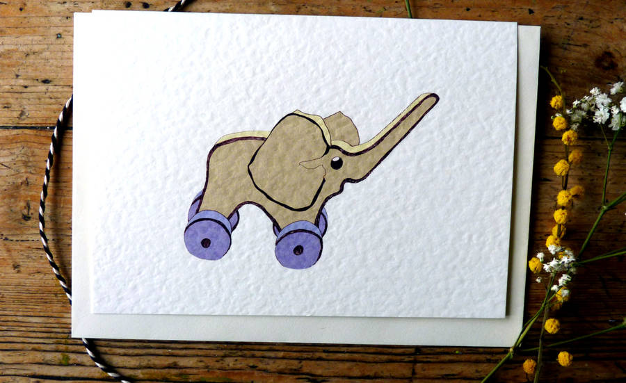 elephant birthday card by max made me do it | notonthehighstreet.com