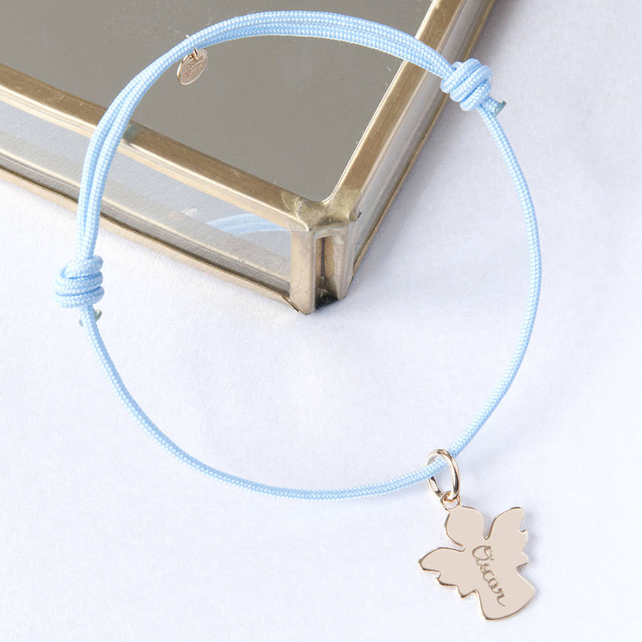 personalised christening bracelet by merci maman