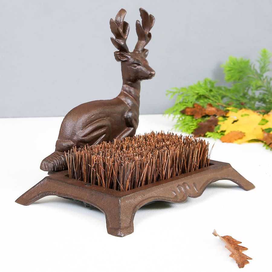 deer boot scraper and brush by dibor