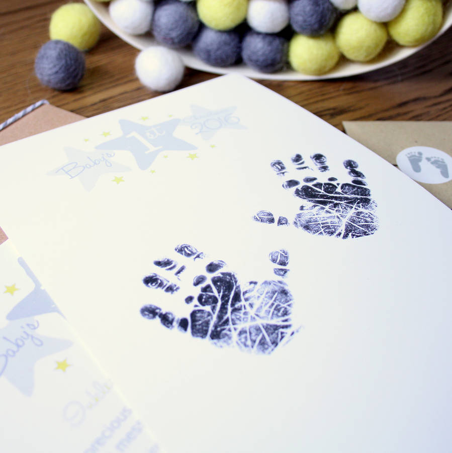 baby's 1st christmas inkless hand and footprint kit by elizabeth jane