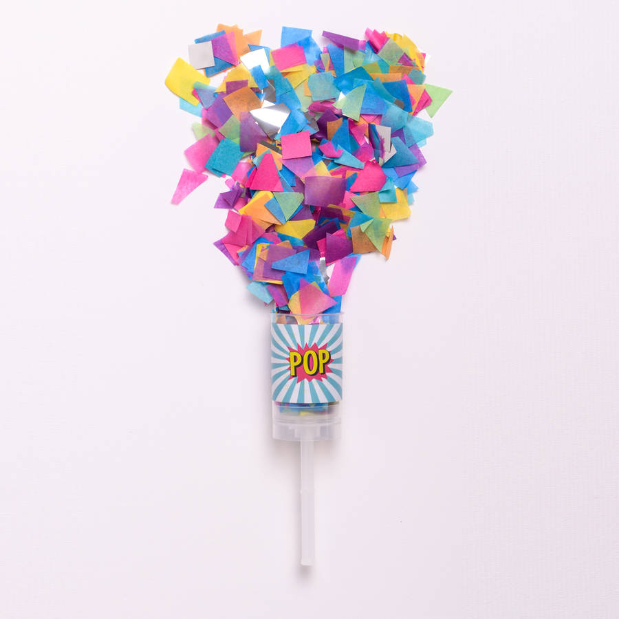 'pop!' confetti pop by pops of colour | notonthehighstreet.com
