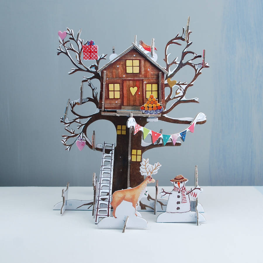 festive treehouse advent calendar by penelopetom