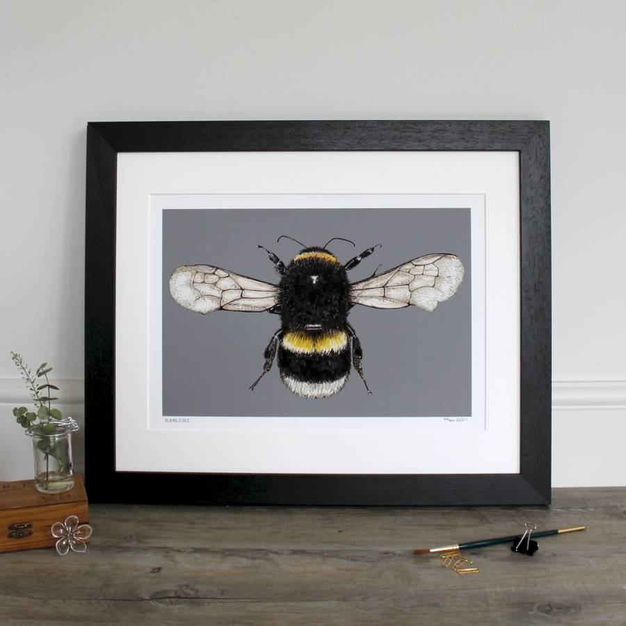 Bumblebee Limited Edition Giclee Fine Art Print By Toasted Crumpet