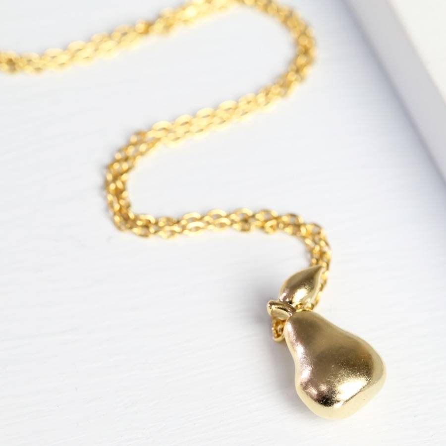 pear pendant necklace by lisa angel