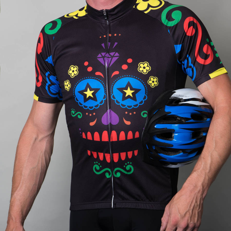 sugar skull cycling jersey