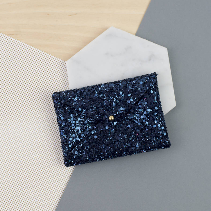 glitter card holder by duck & duffel