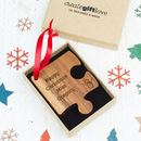 personalised teacher christmas decoration by made lovingly made