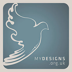 MyDesigns Logo represents the Dove, the symbol of Peace.