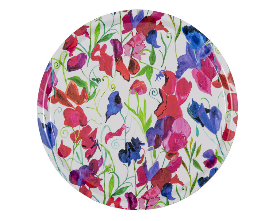 sweetpea melamine tray by emma britton decorative glass designer