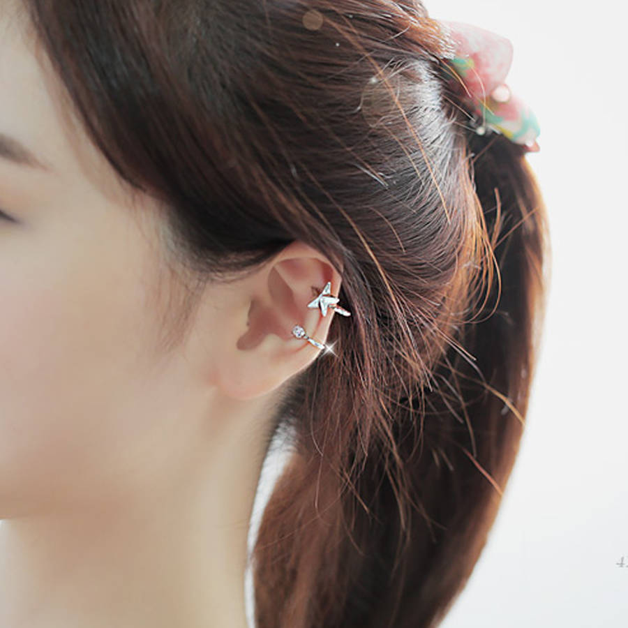 star and dot ear cuff by dose of rose