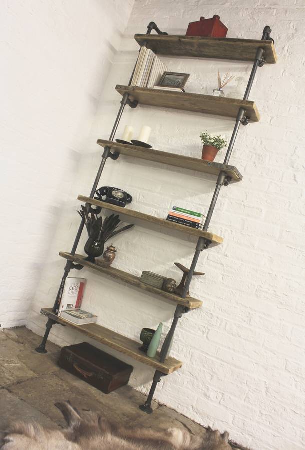 holmes bespoke reclaimed scaffolding board shelves by urban grain