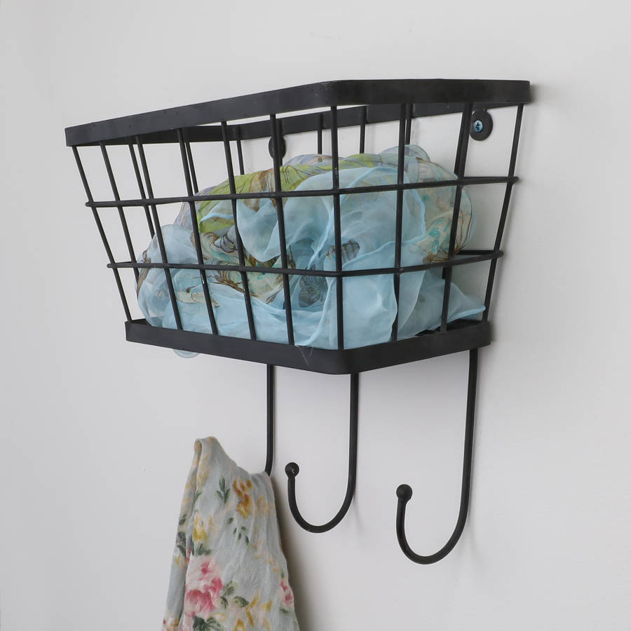 industrial hanging basket with hooks by dibor