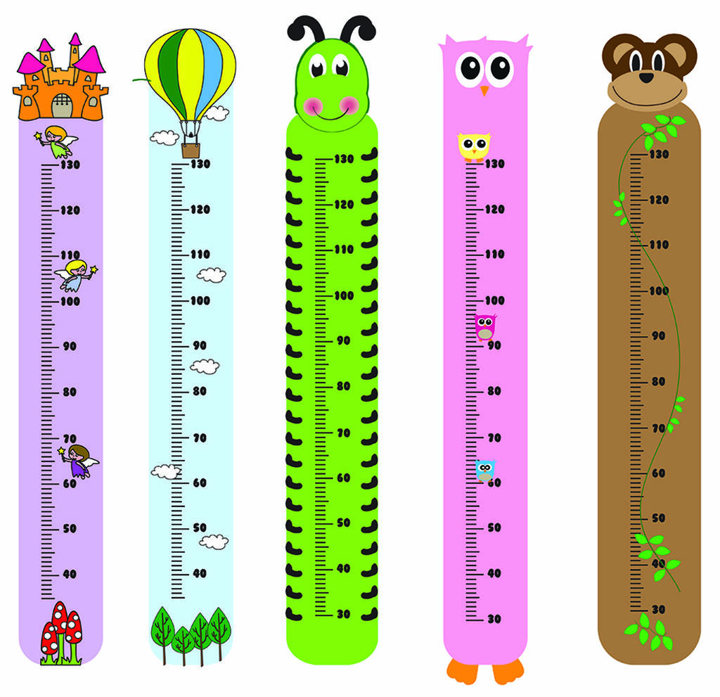 height chart by funwall notonthehighstreet com