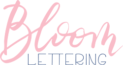 Bloom Lettering