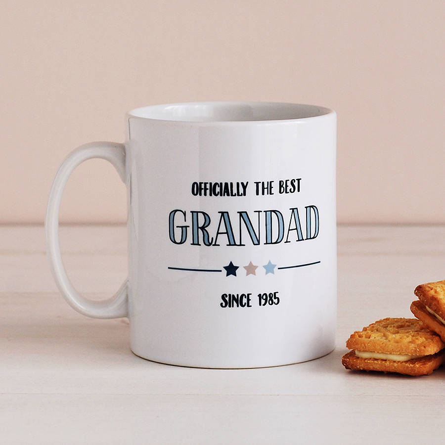 Officially The Best Grandad Personalised Mug By Cloud 9 Design