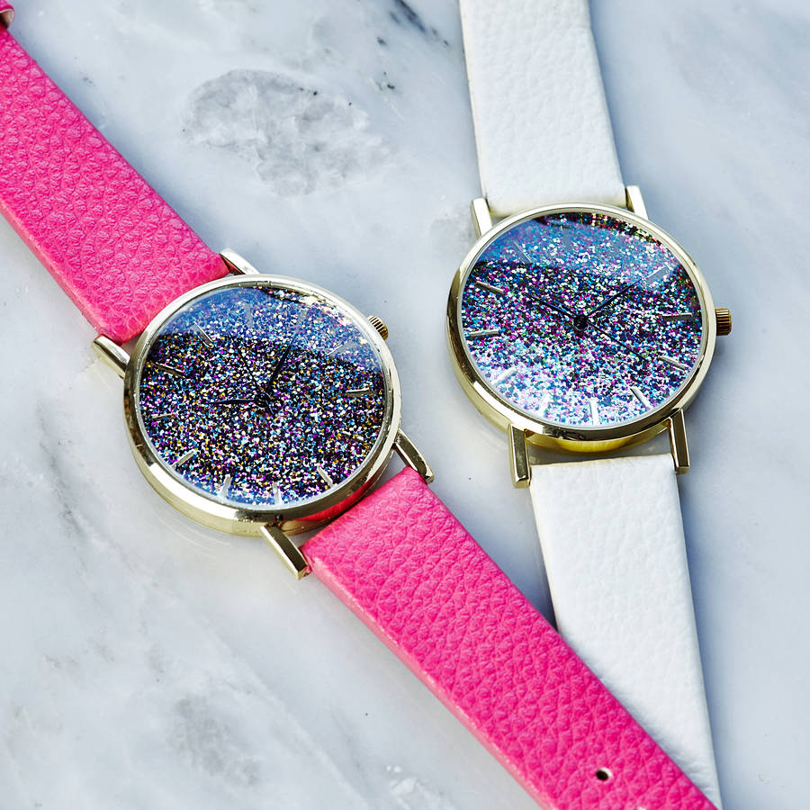 glitter watch women's