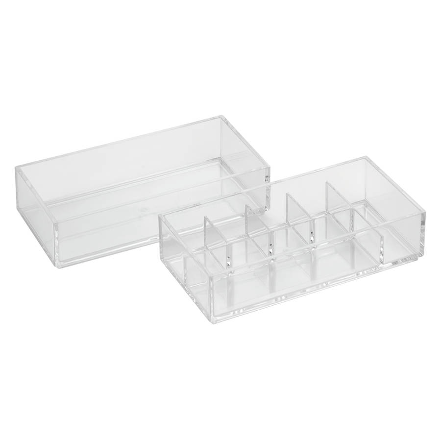 stacking acrylic makeup organisers by jodie byrne