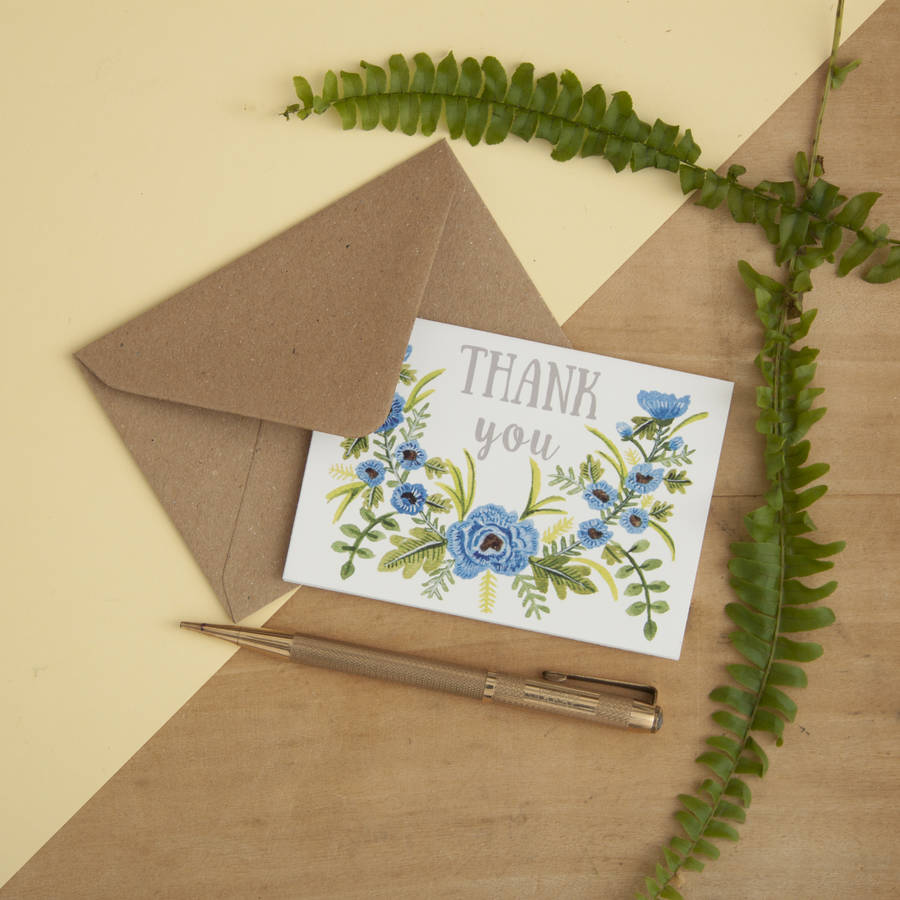 set-of-six-floral-mini-thankyou-cards-by-little-paisley-designs