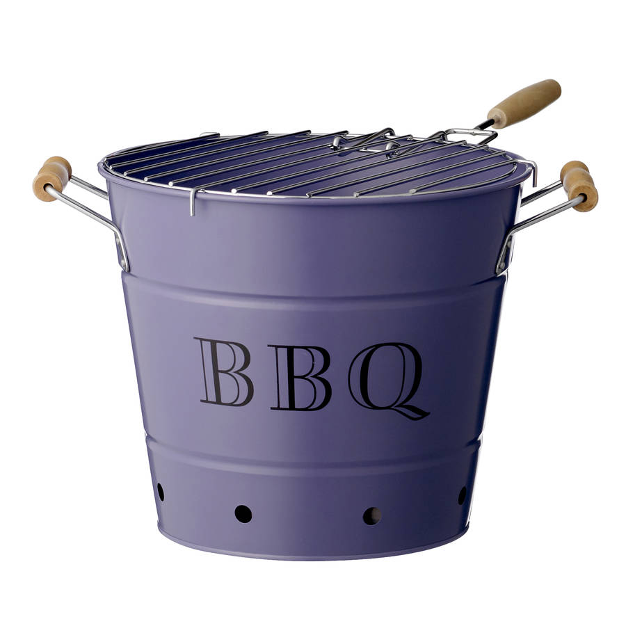 bloomingville barbecue bucket in purple by out there interiors