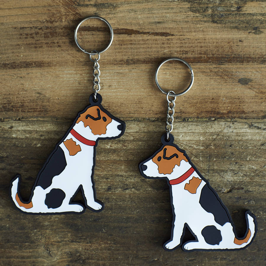 jack russell key ring by sweet william designs