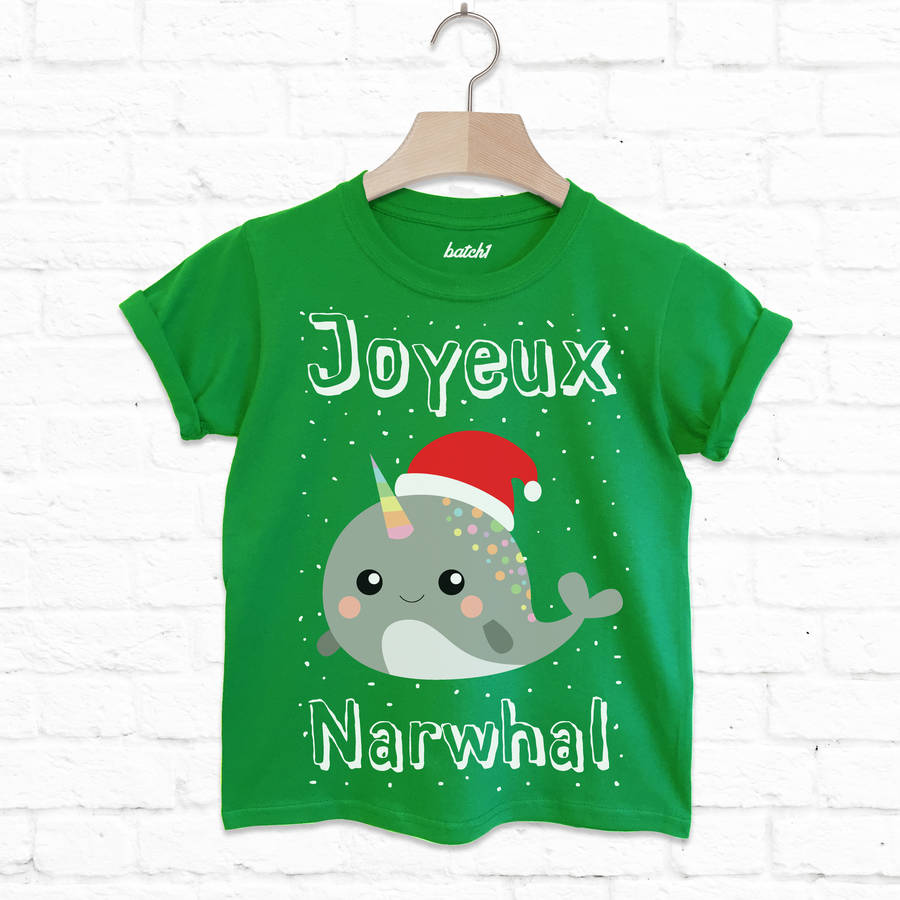 narwhal christmas shirt