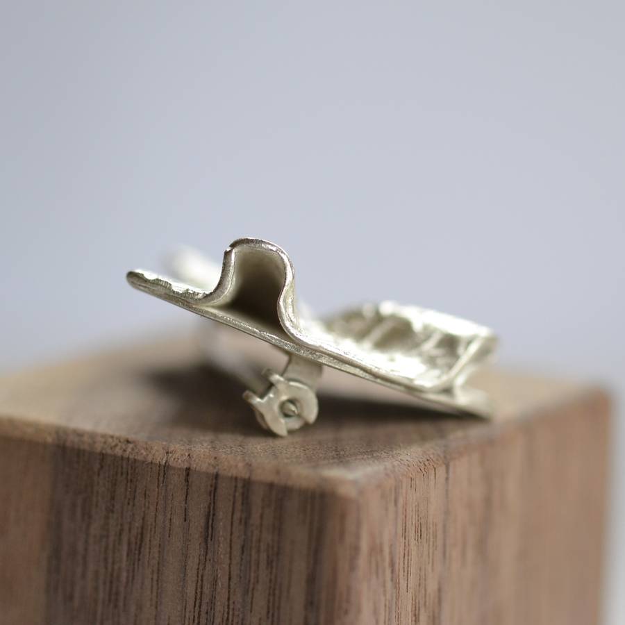 handmade silver dress brooch by muriel & lily
