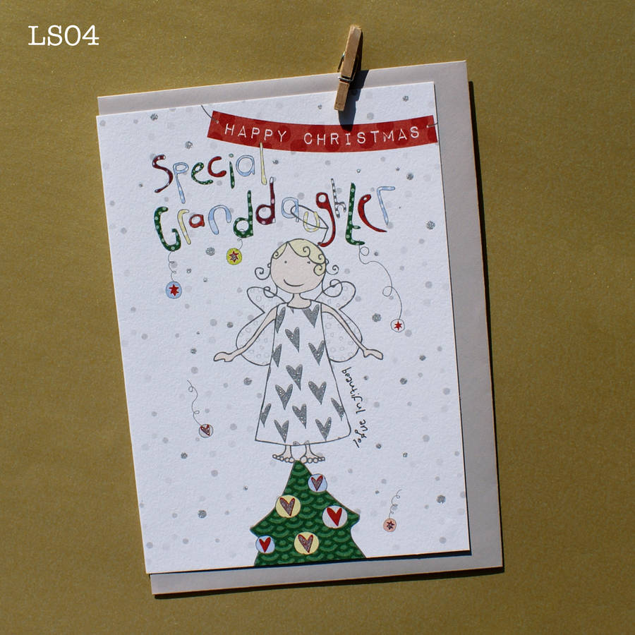 granddaughter christmas card by molly mae | notonthehighstreet.com